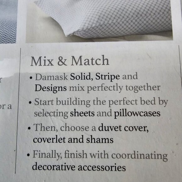 NIP Charter Club Outline Damask 300 Thread Count 2-Pc Twin DUVET COVER Set - Red - Picture 7 of 9